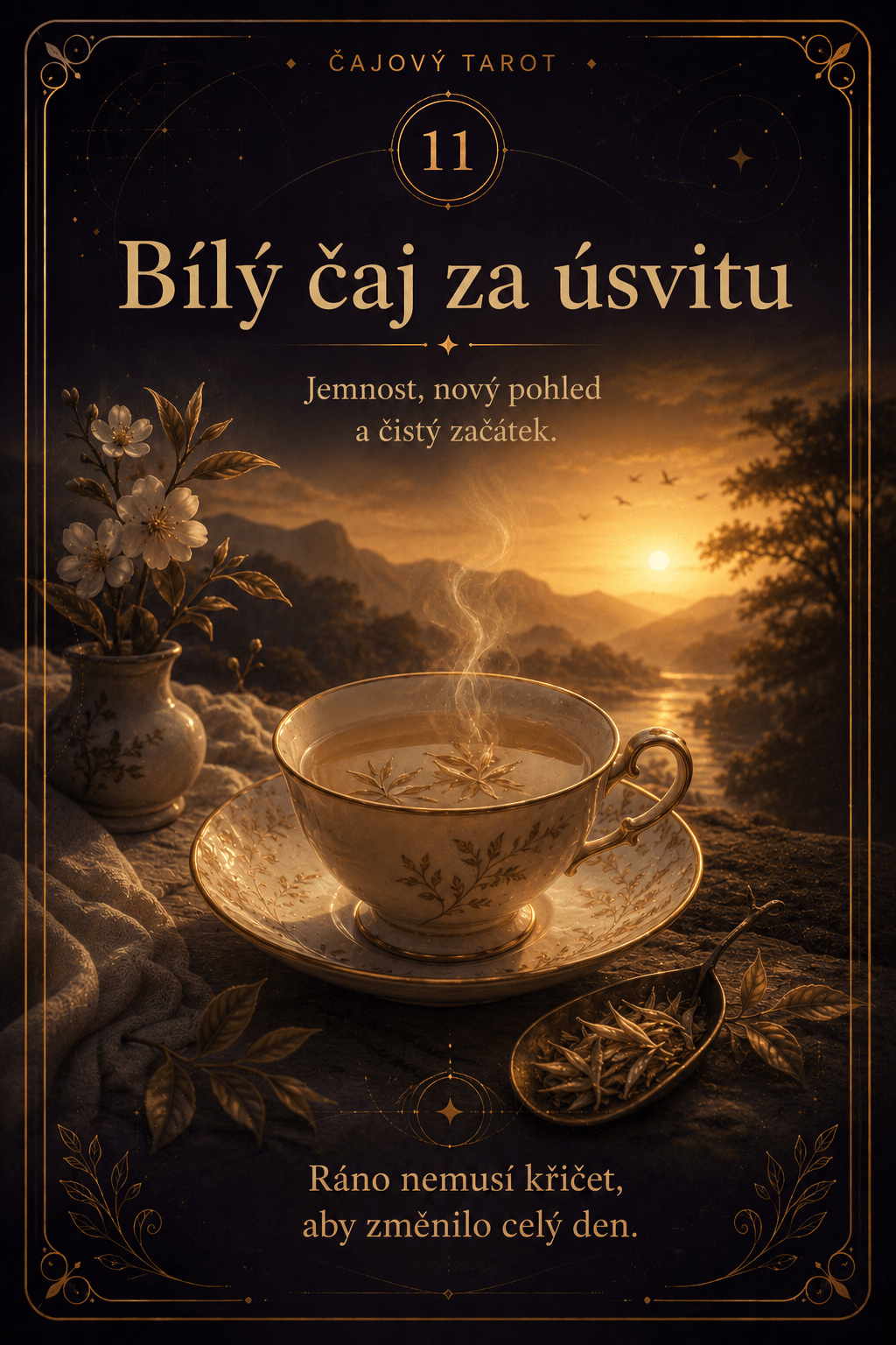 Bílý čaj za úsvitu – Čajový tarot