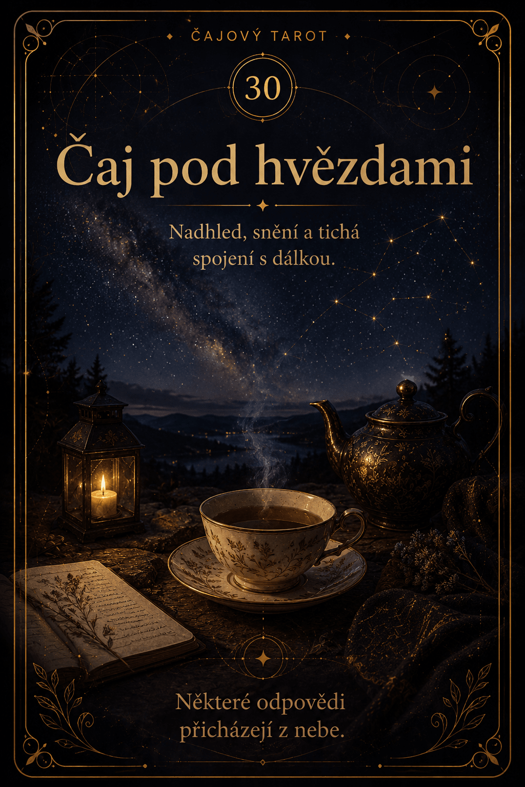 Čaj pod hvězdami – Čajový tarot
