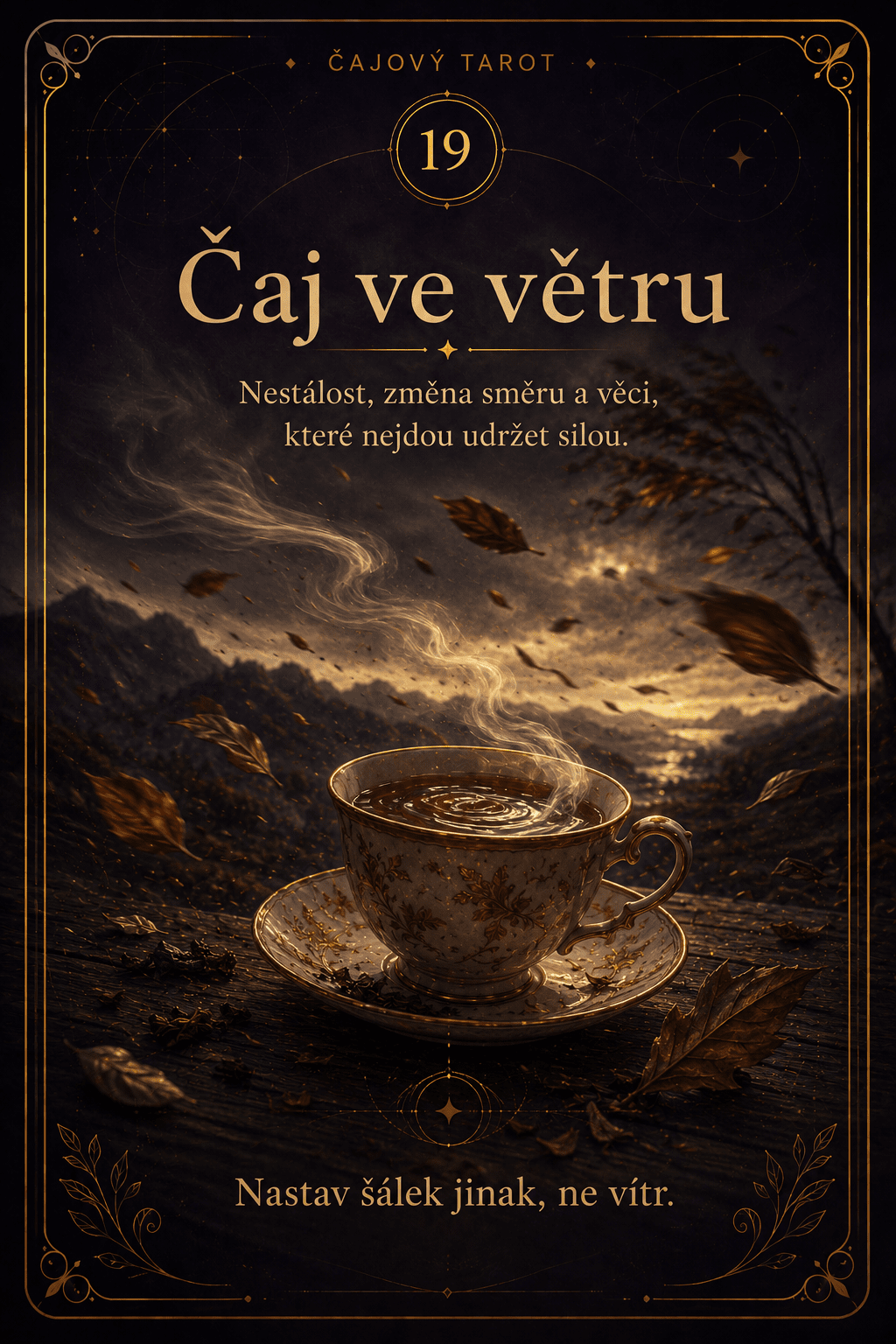 Čaj ve větru – Čajový tarot