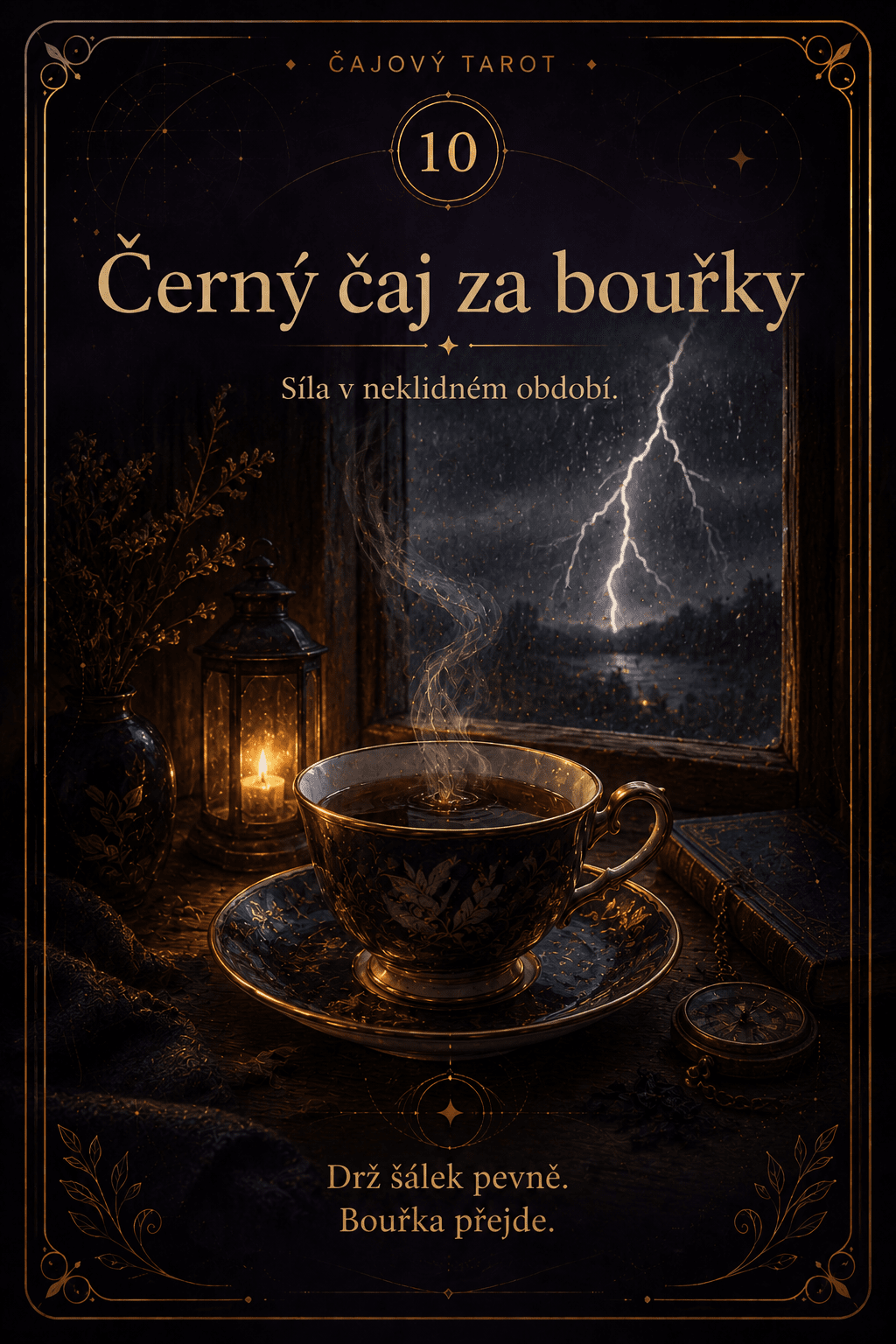 Černý čaj za bouřky – Čajový tarot