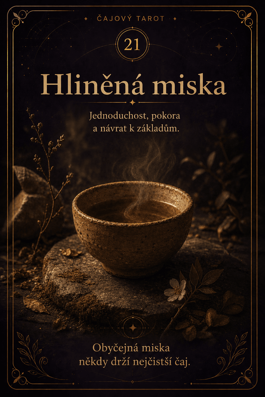 Hliněná miska – Čajový tarot