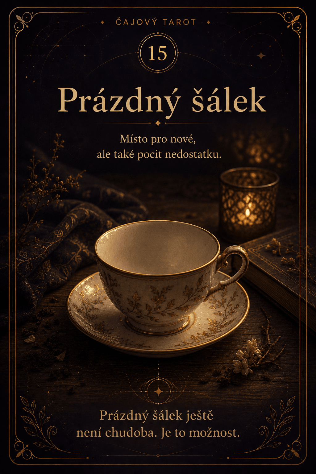 Prázdný šálek – Čajový tarot