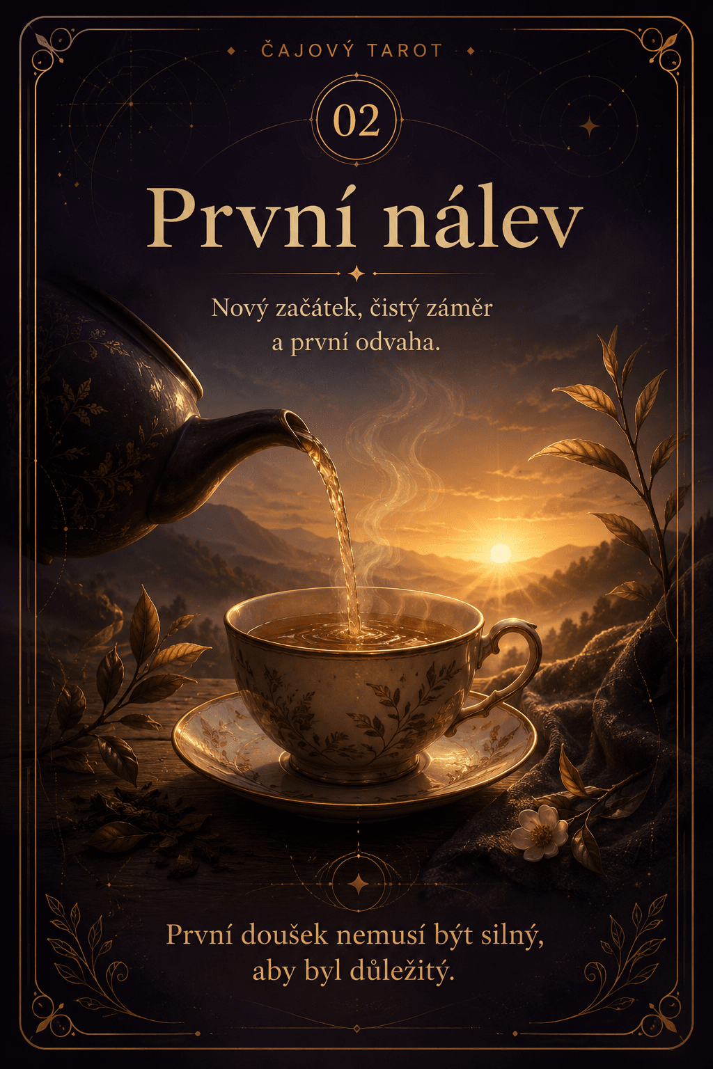 První nálev – Čajový tarot