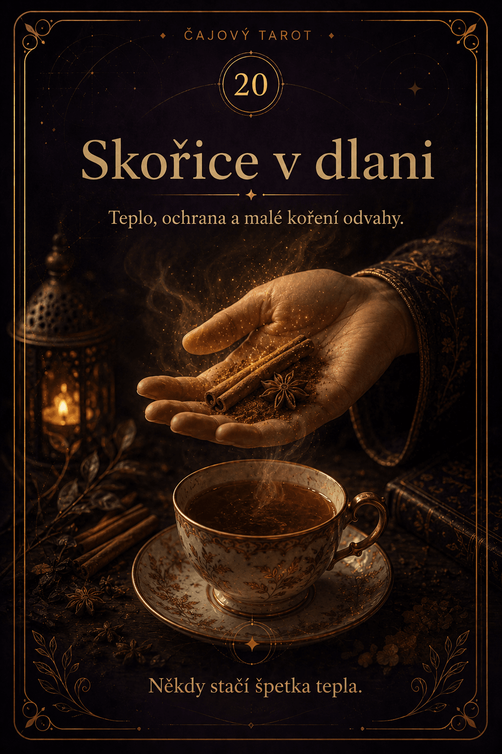 Skořice v dlani – Čajový tarot